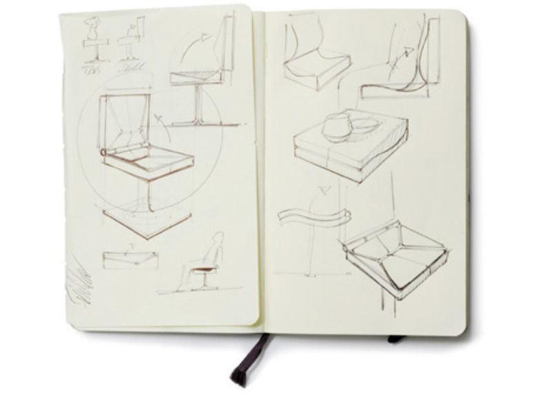 Simple table converts to chair sketch