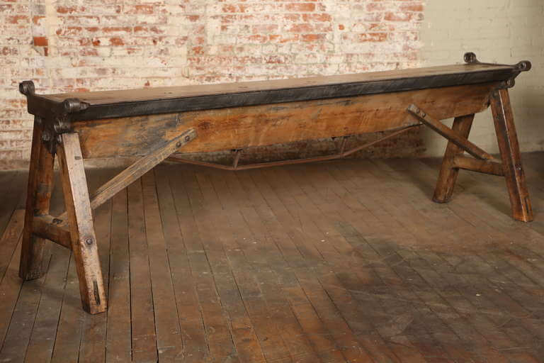 industrial metal brake sofa table