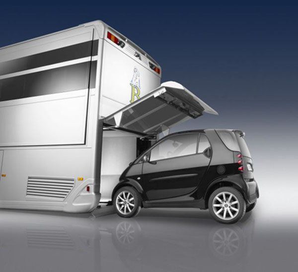 A-Cero Luxury RV smart car garage