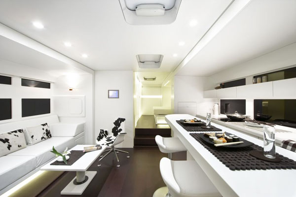 A-Cero Luxury RV living space