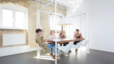 swing table in use