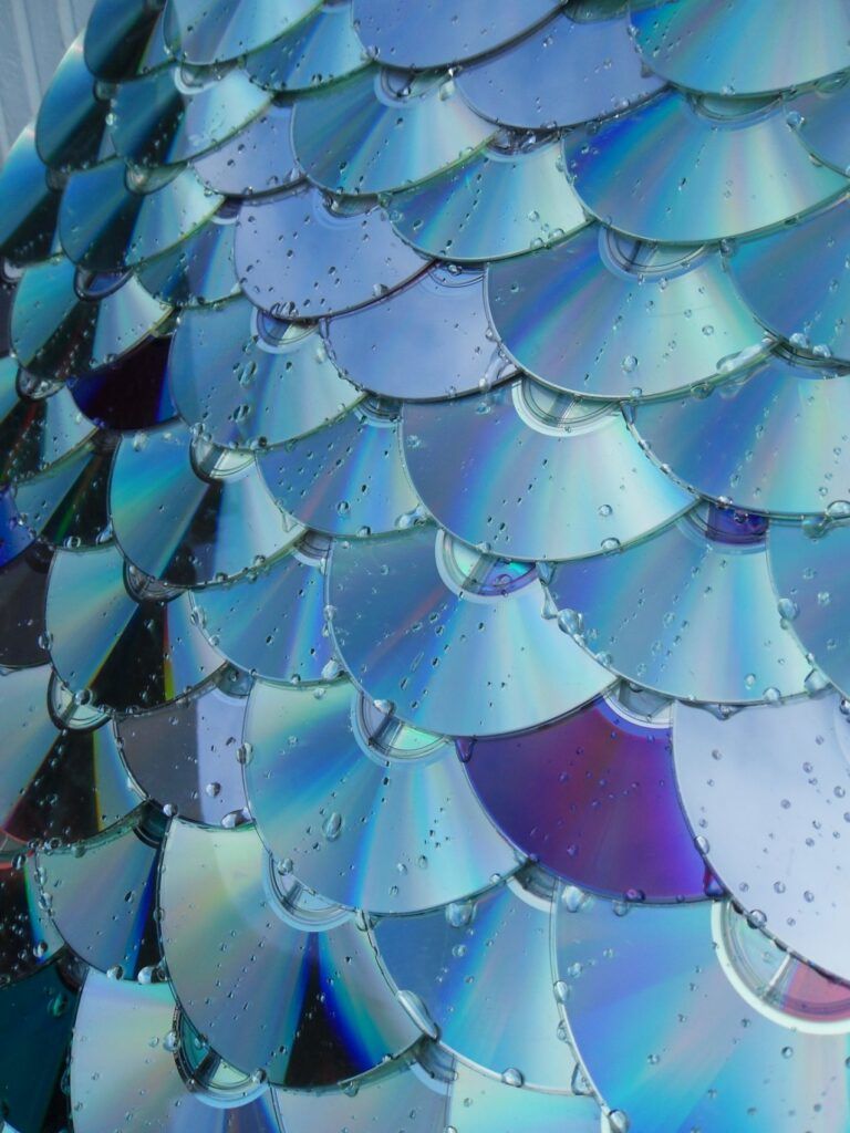 CDs as roofing tiles