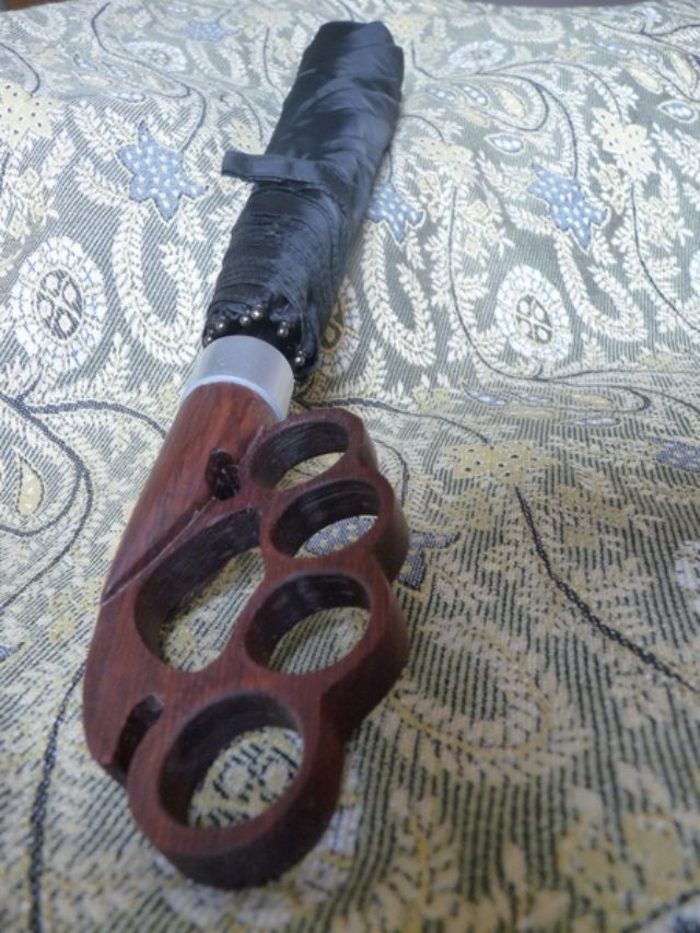 custom brass knuckles umbrella