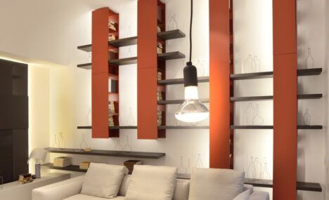 plinto wall shelves by former