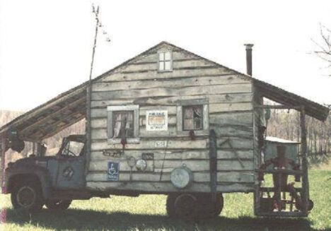 vintage hermit shack truck