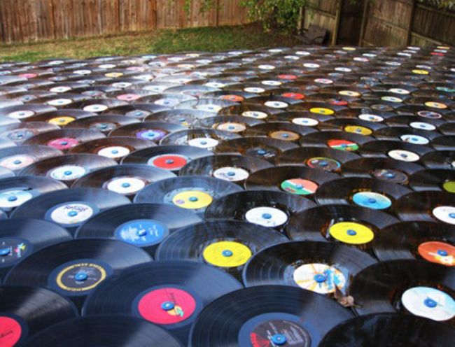 vinyl records recycled