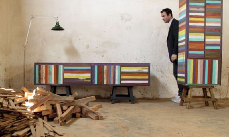 Neorustica furniture inspired by shanty towns scrap wood