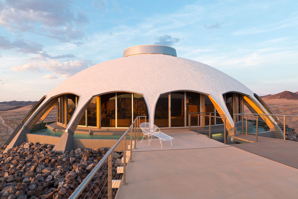 Volcano house newberry springs dome home detail