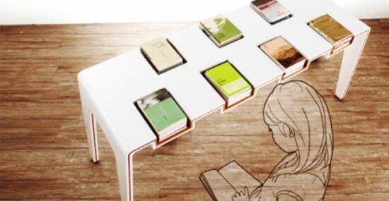 exhibit reading table idea