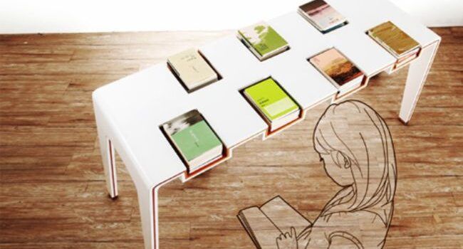 exhibit reading table idea