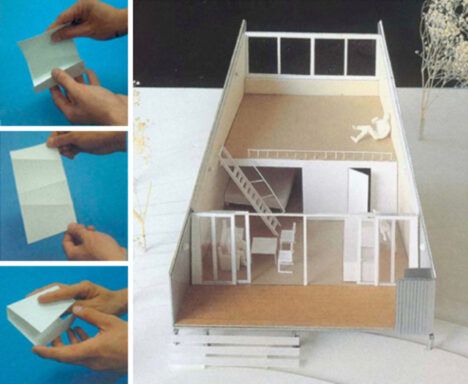 prefab folding house design