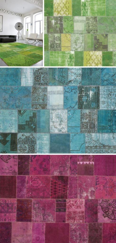 antique rug patchwork recycled