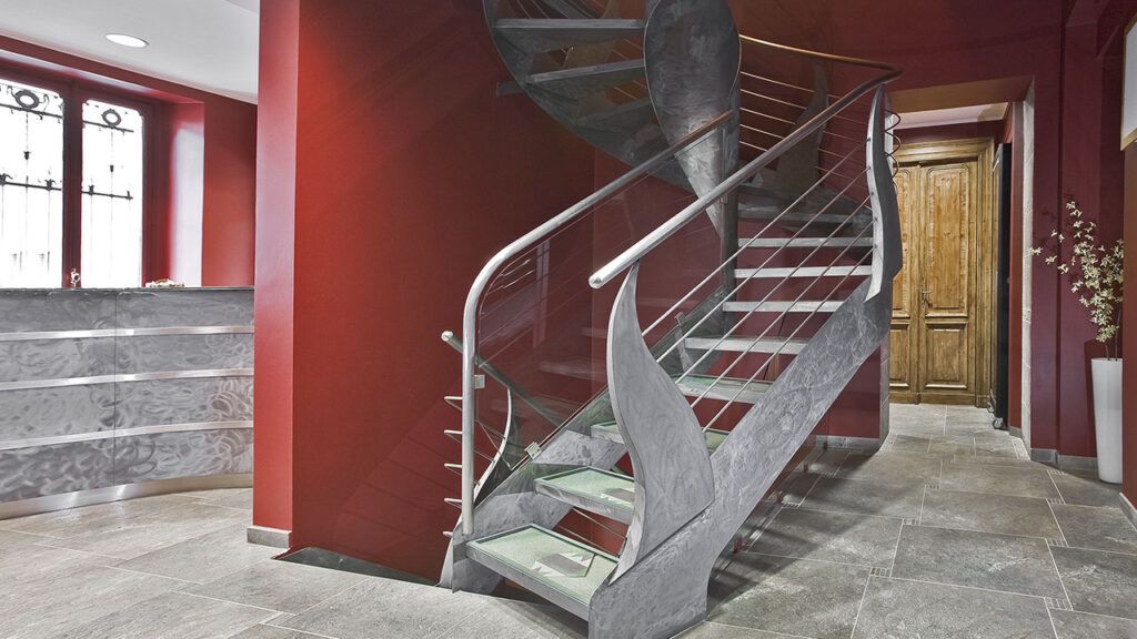 bonansea sculptural steel stairs