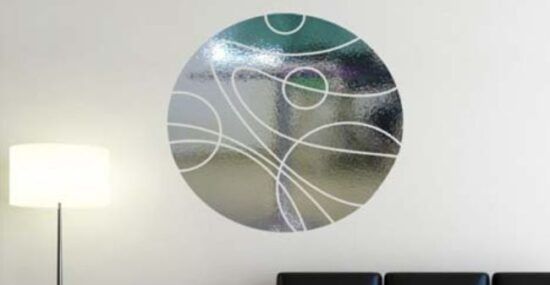 wall removable mirrored decals