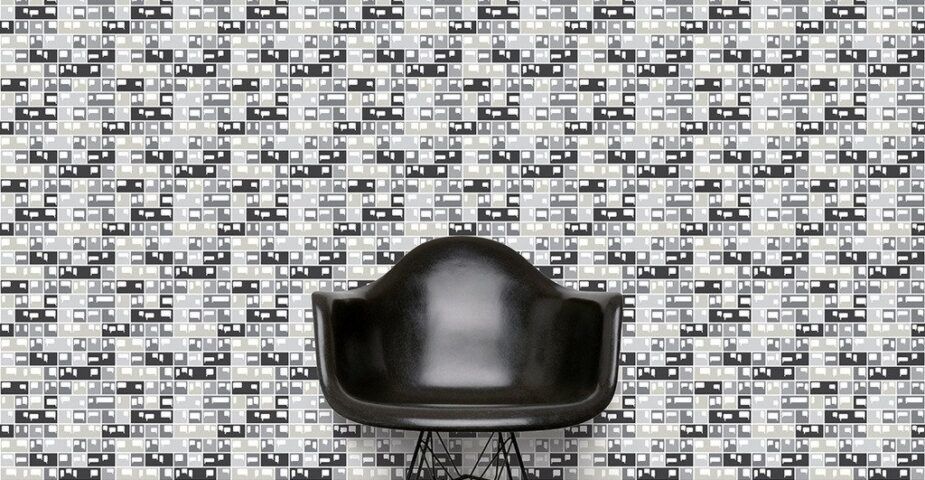 Fill in the Blank Wallpaper contemporary