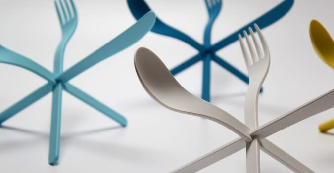Join fork knife spoon tripod