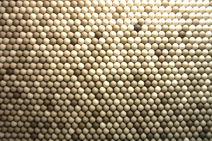ping pong balls close up