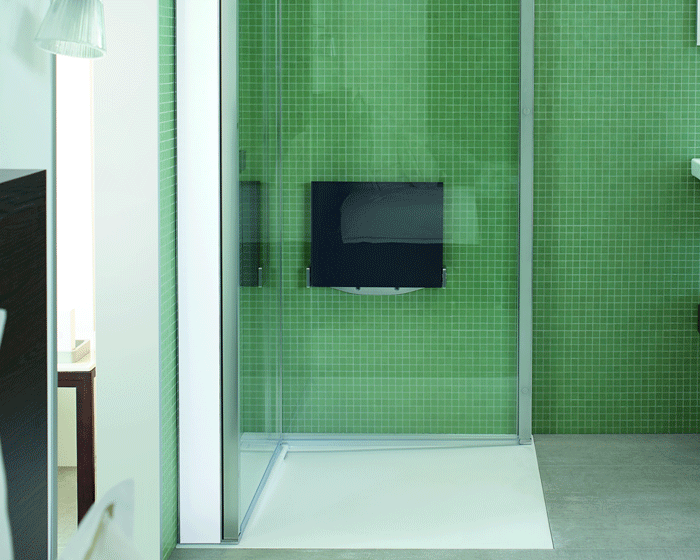 Duravit OpenSpace space-saving shower seat