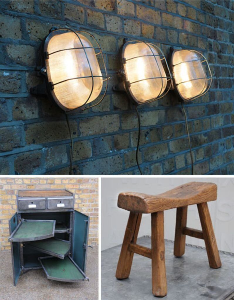 Retro furniture Elemental lights stool