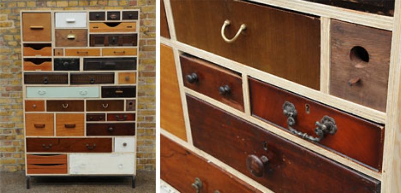 Retro furniture Elemental wood dresser