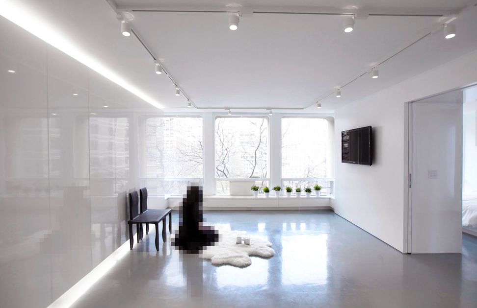 minimalist white apartment