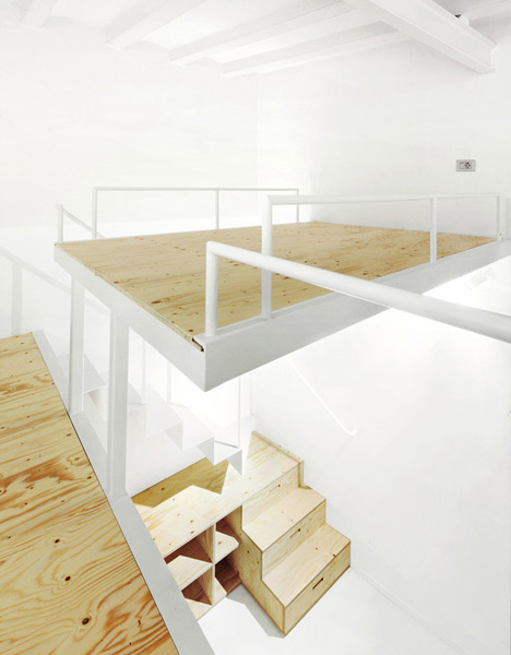 split level loft bedroom