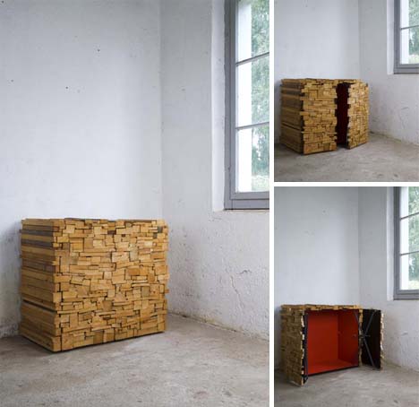 Mysterious Stacked Wood Furniture Designs &amp; Ideas on Dornob