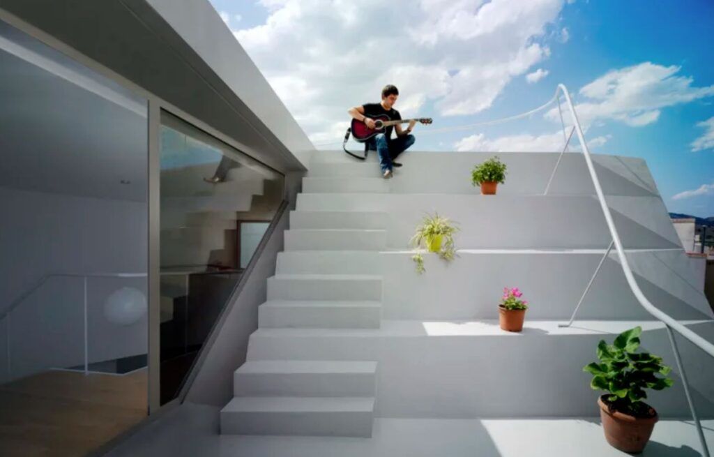Multi-generational Casa Lude penthouse rooftop