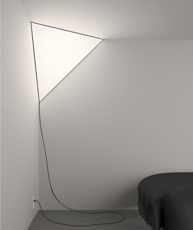Modern lamp for the corner of your ceiling