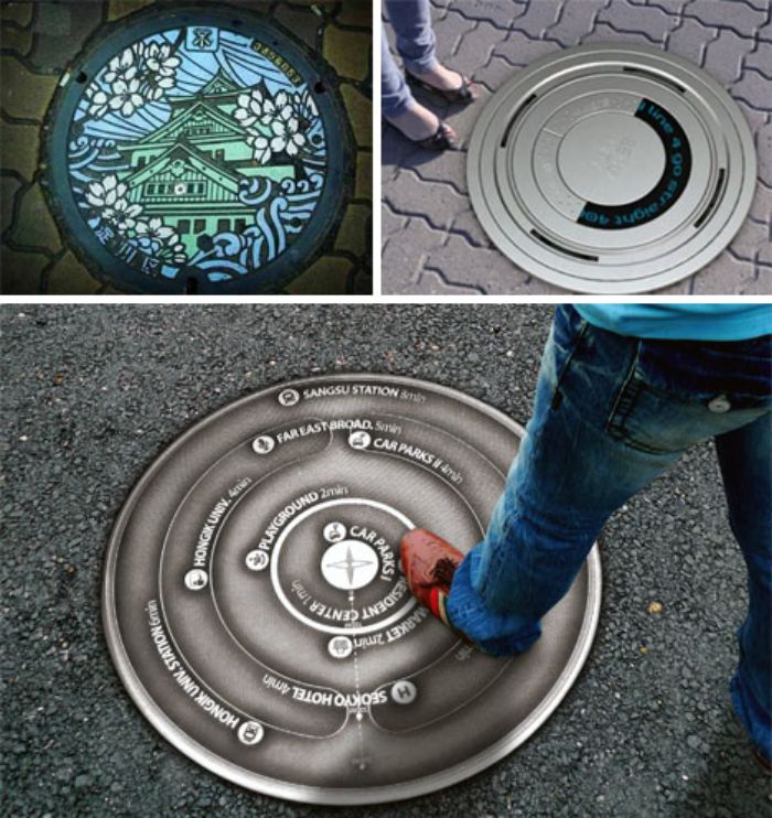 Manhole cover designs