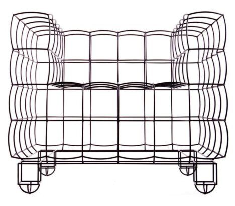 Wire kubus chair icon series