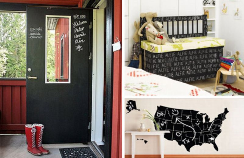 chalkboard paint design DIY doors and furniture
