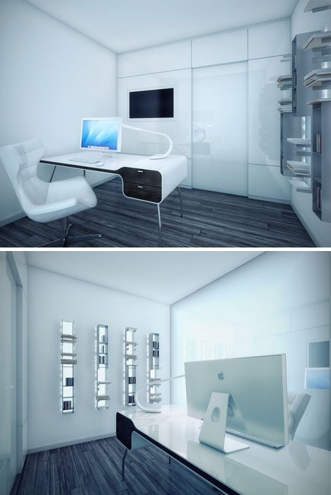 futuristic interior office dream dornob interiors minimalist future modern awesome futurista visitar 출처