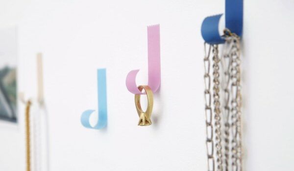 graphic wall hooks look like tape