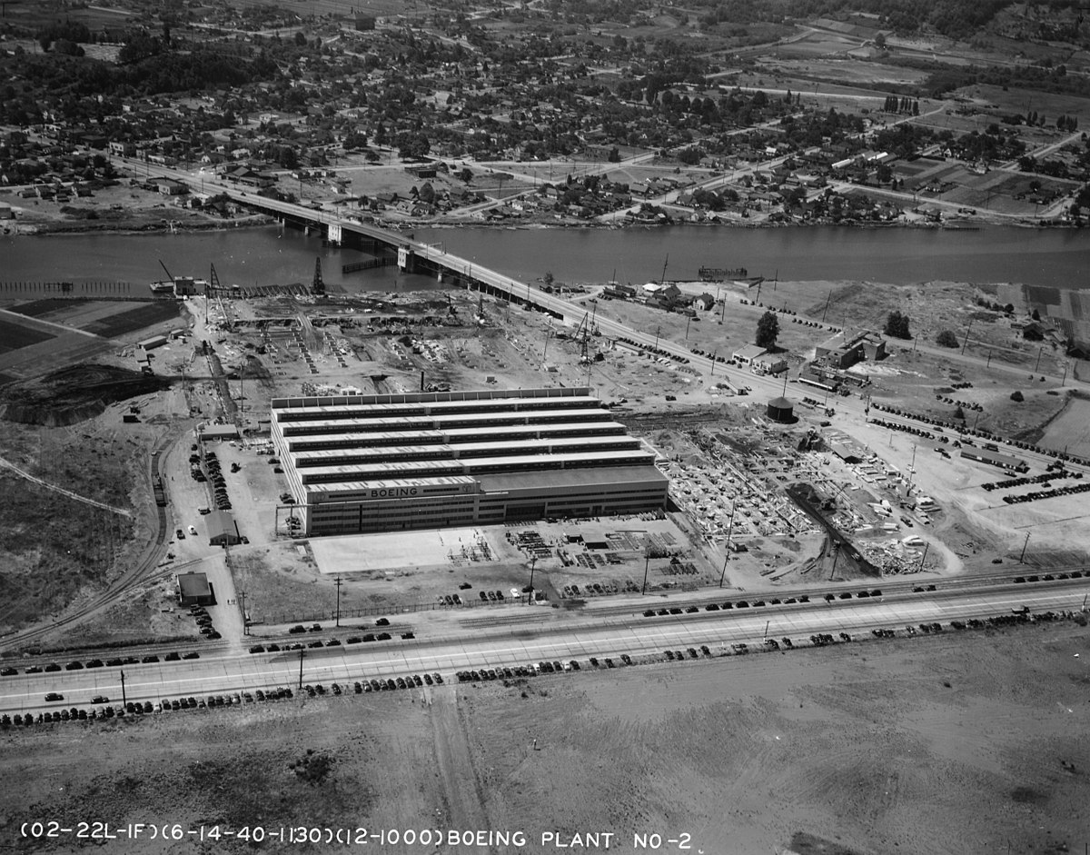 Boeing's rooftop town World War II