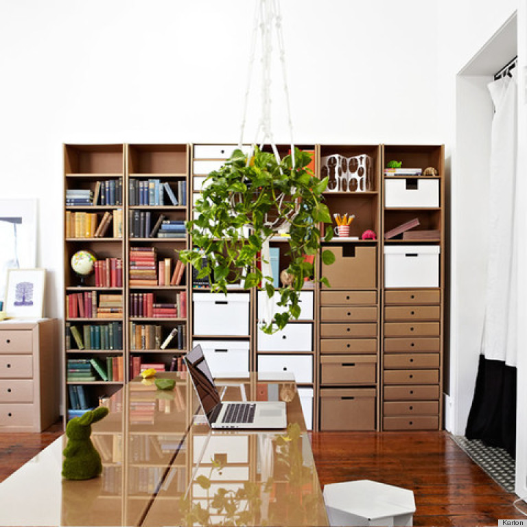karton cardboard furniture bookcase