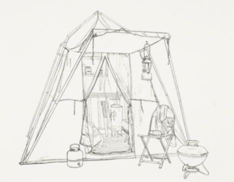 Tent shelter drawing