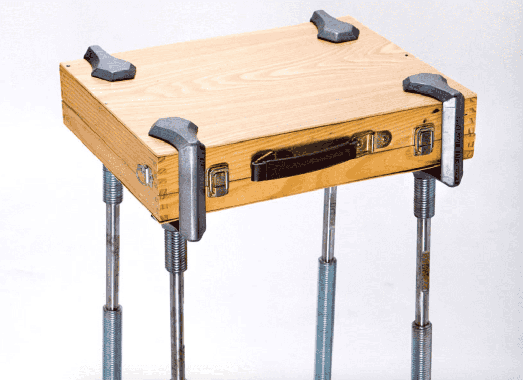 C Clamp table briefcase