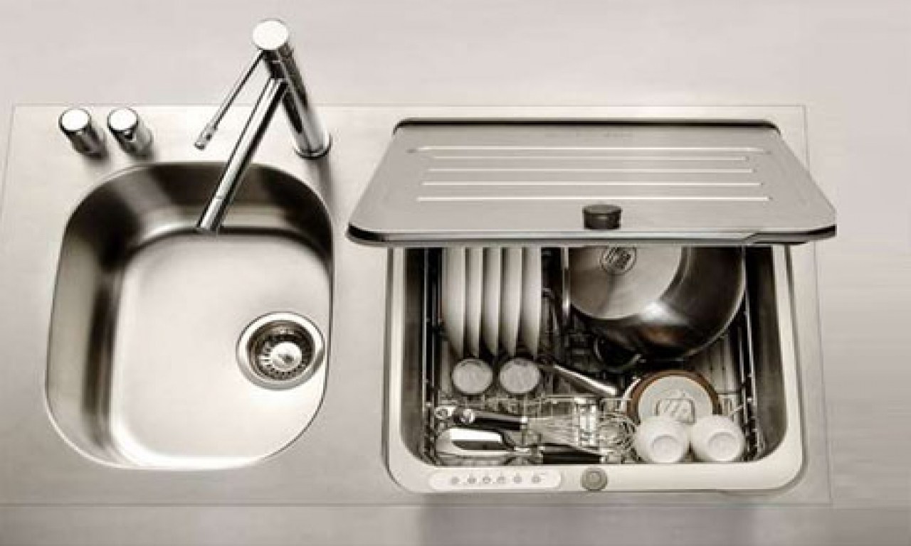 Compact dishwasher design