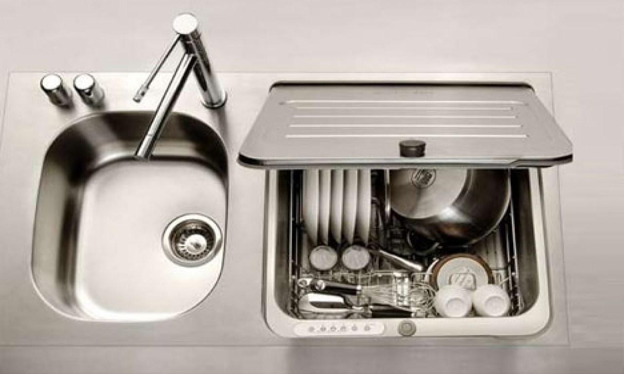 Compact Dishwasher Fits Into Kitchen Sink Designs Ideas