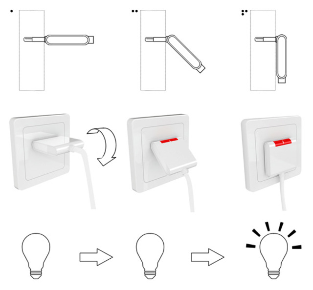 How the folding plug works