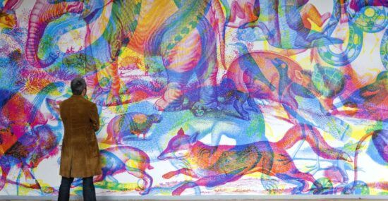 RGB wallpaper by carnovsky neon animals