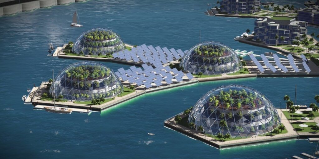 Seasteading Institute Floating Cities domes