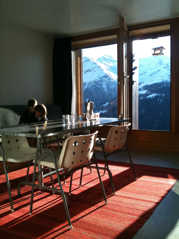 Swiss Alps Chalet dining room