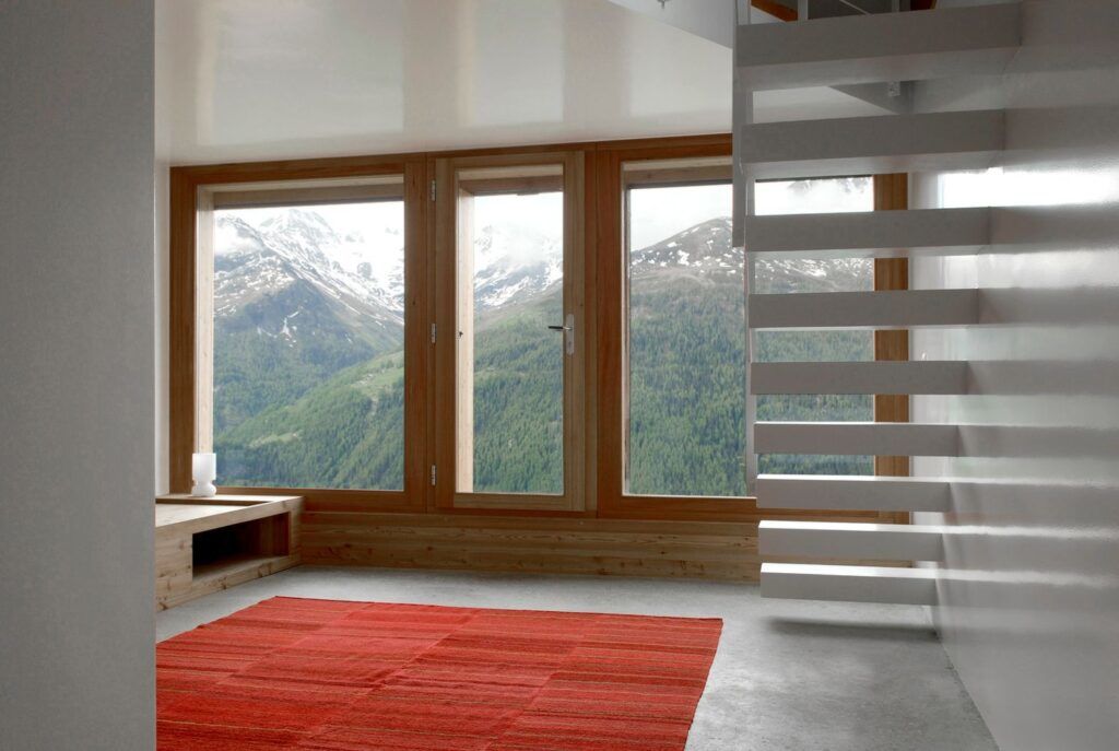 Swiss Alps Chalet view
