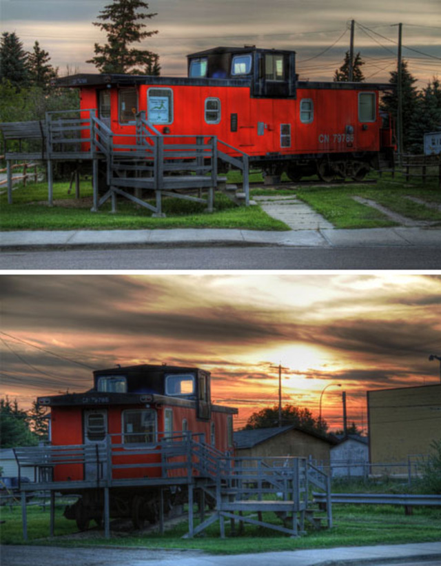 Caboose Houses in HDR
