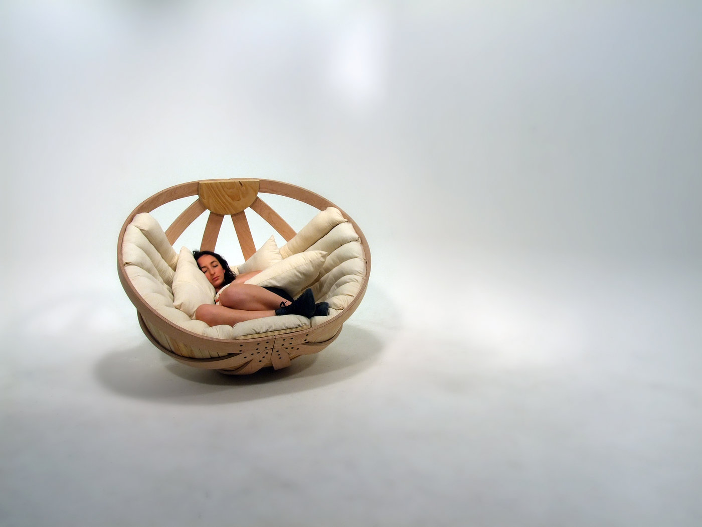 Cradle Chair occupied by a person