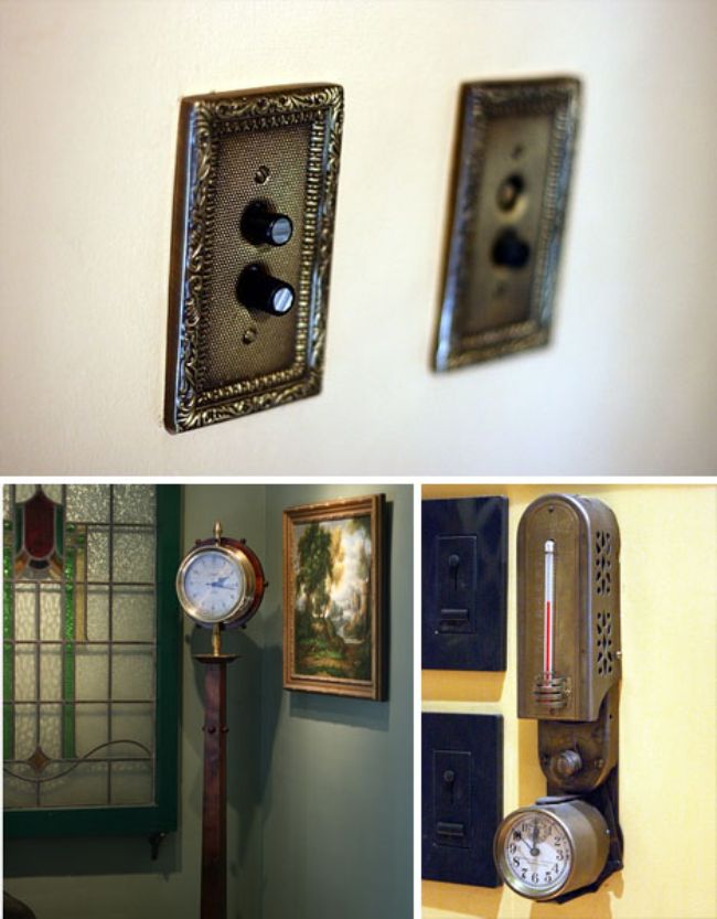 steampunk recycled metal decor