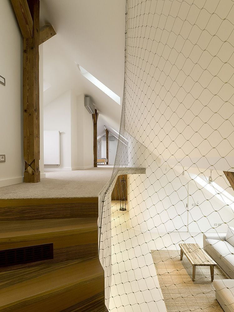 Loft Stairs A1 Architects Prague protective railing