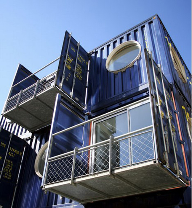 Expandable Tower Hamlets Cargo Container House